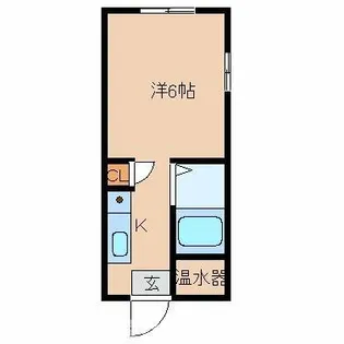 千鳥川ドミトリー【108号室】の間取り