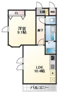 ドルチェヴィータ【2階】の間取り