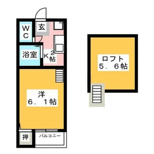 コーポなずな【2階】の間取り
