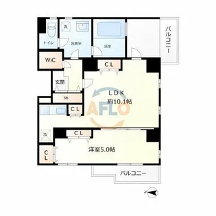 アースブルージュ【5階】の間取り