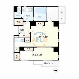 アースブルージュ【5階】の間取り