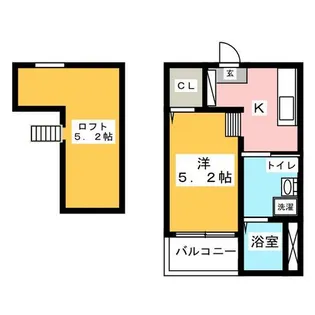 グランフルール【1階】の間取り