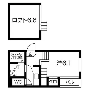 プリエ中村公園【2階】の間取り