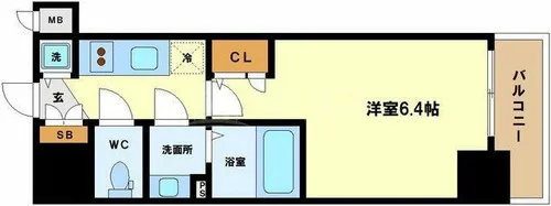 プレサンス中之島公園アティレ【12階】の間取り