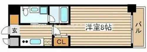 URBAN FLATS中之島【2階】の間取り