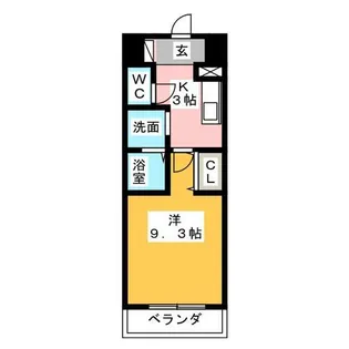ISM今池【8階】の間取り