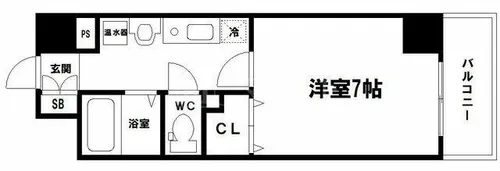 ブリリアントコート心斎橋イースト【801号室】の間取り