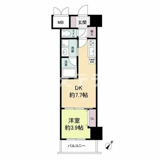 クロスレジデンス神戸元町【14階】の間取り