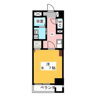 カスタリア新栄Ⅱ【10階】の間取り