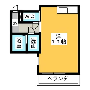 アビターレ新出来【3階】の間取り