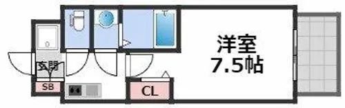 フォーリアライズ天王寺ソリオ【10階】の間取り