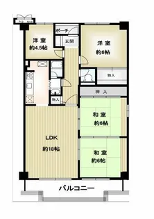 朝日プラザ千里北D棟【11階】の間取り