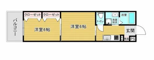 リファレンス箱崎【14階】の間取り