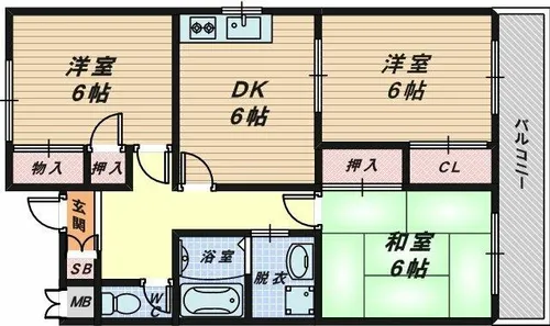ノーザンライツⅢ【3階】の間取り