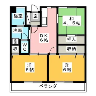 パークサイド作の山【3階】の間取り