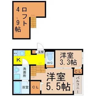 CUORE名古屋(クオーレ名古屋)【2階】の間取り