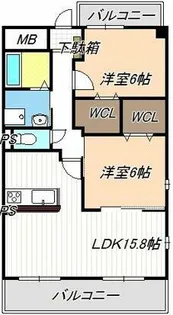 ベルラフィネ【0205号室】の間取り