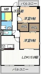 ベルラフィネ【0205号室】の間取り
