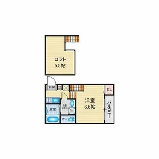 コンフォート東海通【2階】の間取り