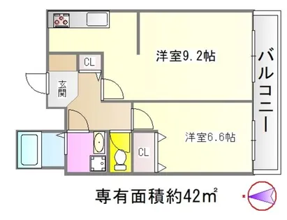 アーバン北村聖護院【5階】の間取り