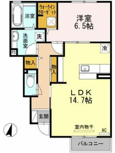 ソレイユ みささぎ【1階】の間取り
