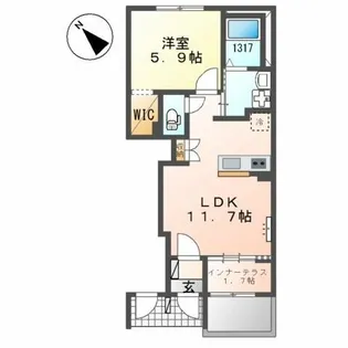 サクラテラス【1階】の間取り