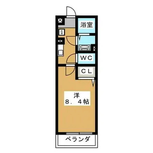シャトーボナールⅢ【1階】の間取り
