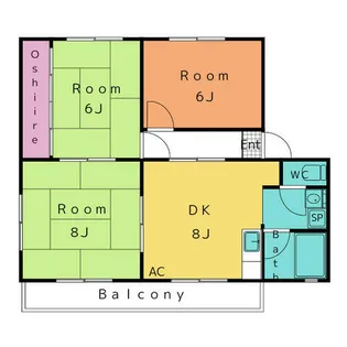 フローリア中根【1階】の間取り