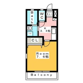 TIERRA新安城【2階】の間取り