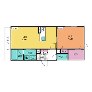 アレービアン【301号室】の間取り