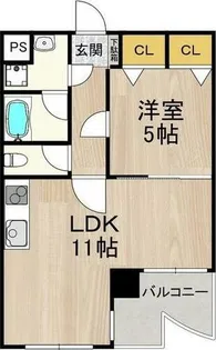フェルザ今宮戎(旧 Krehl難波南)【6階】の間取り
