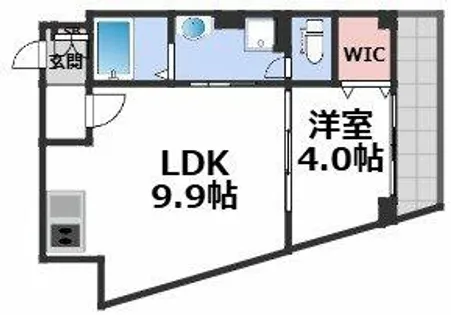 アルカンシェルコート緑橋【2階】の間取り