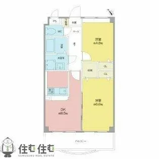 ロイヤル大成町1号館【206号室】の間取り