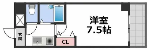 コートビュータワー【5階】の間取り