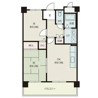 サンコート星ヶ丘【608号室】の間取り