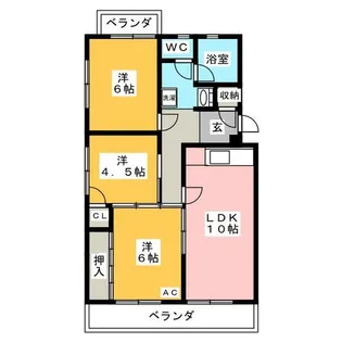 マンション武峰【3階】の間取り