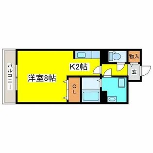 駅前大通マンション【302号室】の間取り