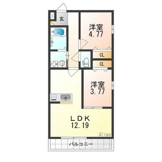 Grace Shoei【4階】の間取り