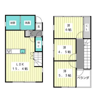 愛知県名古屋市名東区猪子石原1丁目【一戸建】の間取り