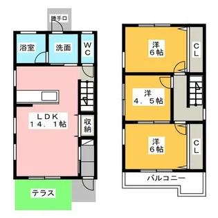 愛知県名古屋市名東区望が丘【一戸建】の間取り