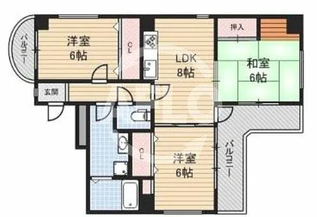 デルフィ21【2階】の間取り