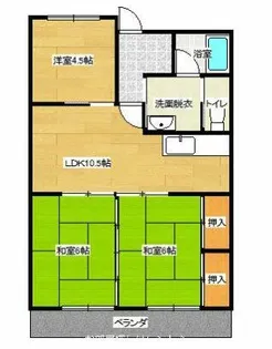 マリーンコート浜町【402号室】の間取り