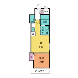 フォーシーズンズ川名【102号室】の間取り