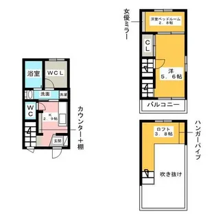 Provenceの風【1階】の間取り