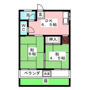 山喜多コーポ【1階】の間取り