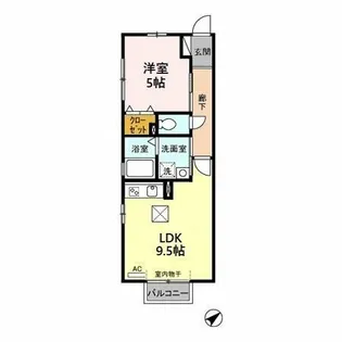 Schlosse Fuji Ⅲ【1階】の間取り