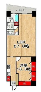 ルラーシェ難波【12階】の間取り