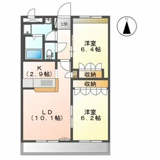 ミルキーハウス【2階】の間取り