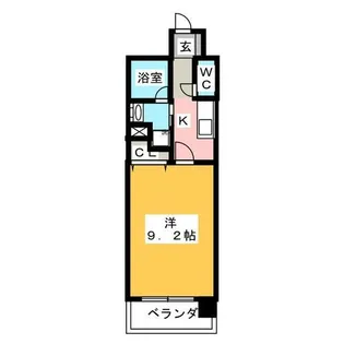 1Kの間取り画像
