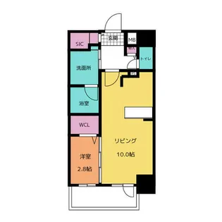 TENAS今池【9階】の間取り